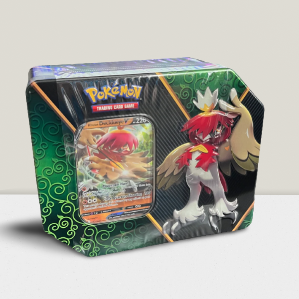 Pokemon TCG: Divergent Powers Tin (Hisuian Decidueye V) - Packs Plus Foil Card