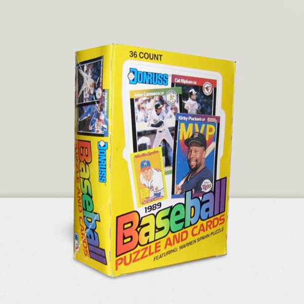 1989 Donruss Baseball MLB Box - 36 Sealed Packs Per Box