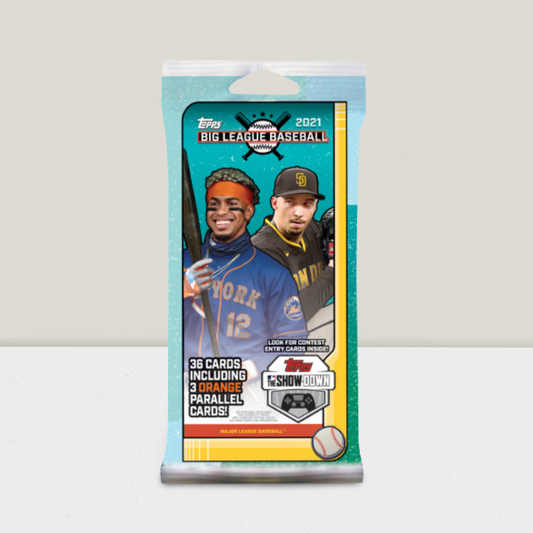 2021 Topps Big League Baseball Factory Sealed Cello Pack - 36 Cards!