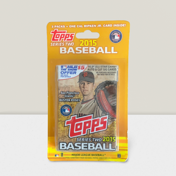 2015 Topps Series 2 Baseball 3-Pack Blister Pack Factory Sealed - + Ripken Jr. Card