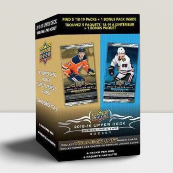 2018-19 Upper Deck Series 1 & 2 Factory Sealed Hockey Value Pack Box