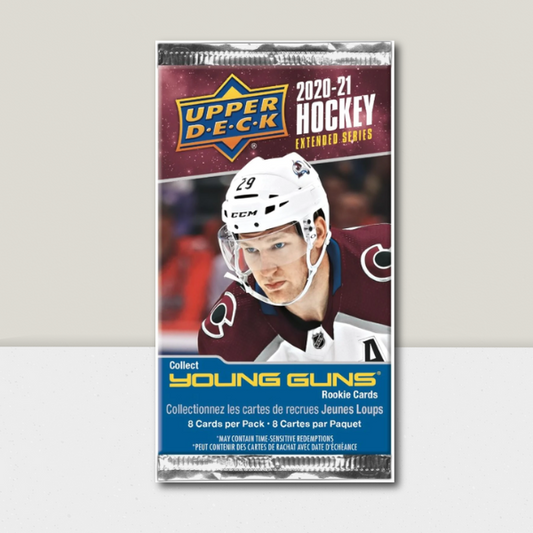 2020-21 Upper Deck Extended Series Factory Sealed 8 Card Pack