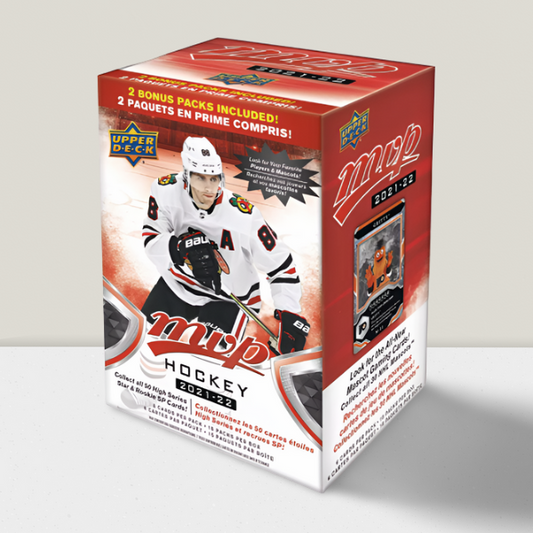 2021-22 Upper Deck MVP Hockey Sealed Box - 15 Packs Per Box