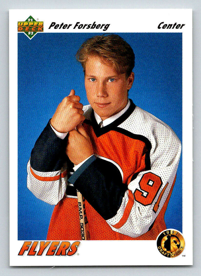 1991-92 Upper Deck #64 Peter Forsberg RC Rookie