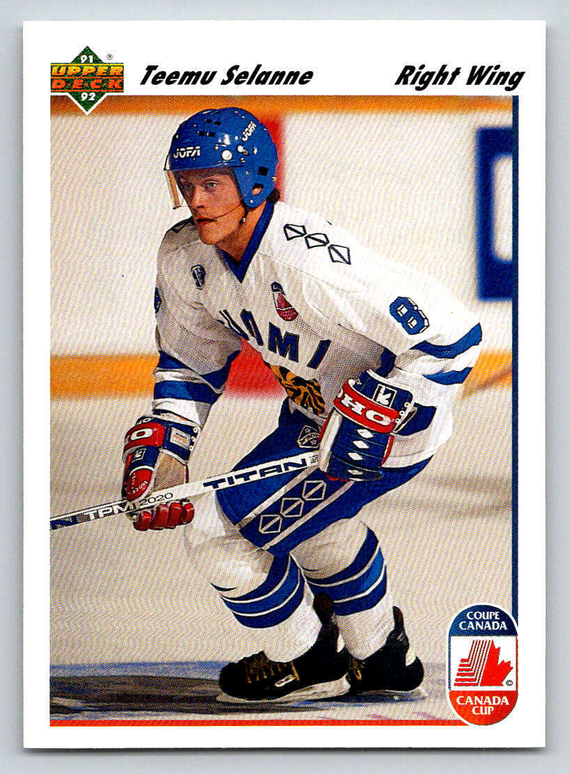 1991-92 Upper Deck #21 Teemu Selanne RC Rookie