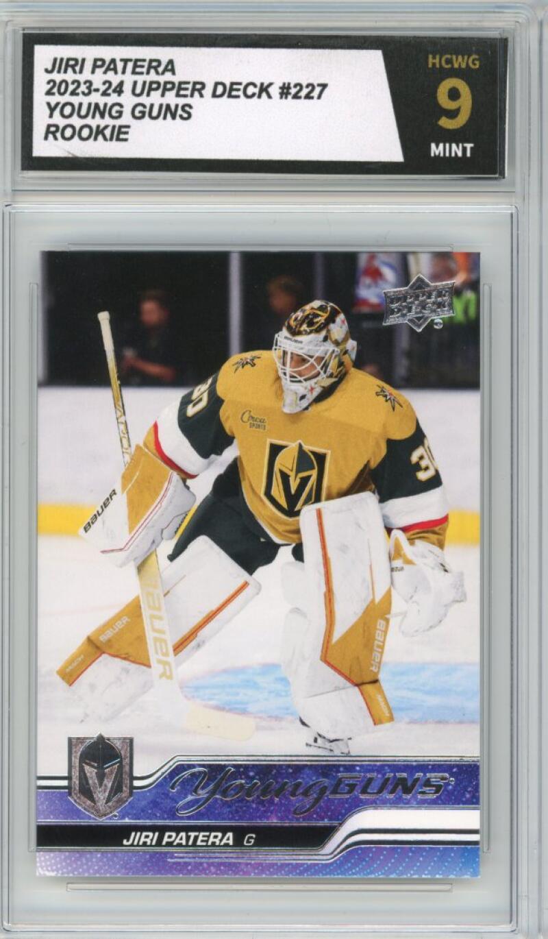 2023-24 Upper Deck #227 Jiri Patera Young Guns YG Graded Mint HCWG 9 Image 1