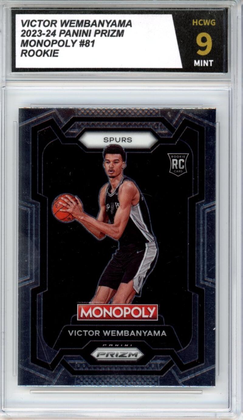 2023-24 Panini Prizm Monopoly #81 Victor Wembanyama Rookie RC HCWG 9 Image 1