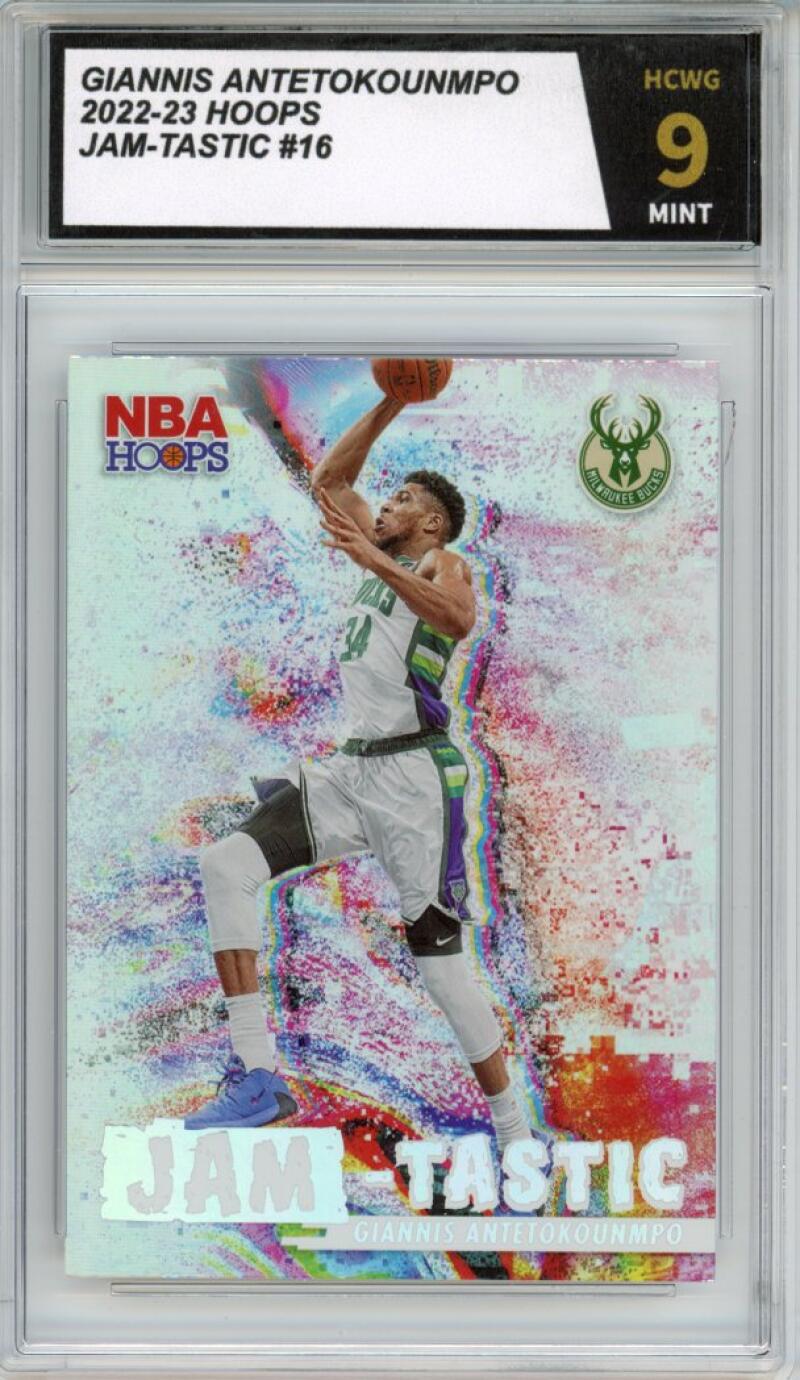 2022-23 Panini Hoops Jam-Tastic #16 Giannis Antetokounmpo Mint HCWG 9 Image 1