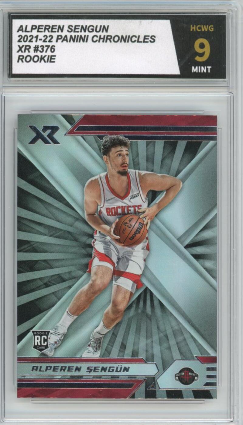 2021-22 Panini Chronicles XR #376 Alperen Sengun Rookie Graded Mint HCWG 9 Image 1