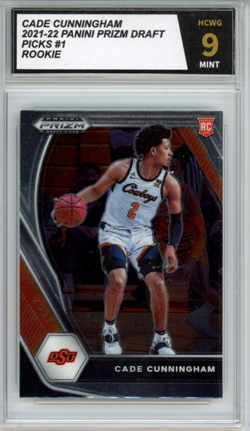 2021-22 Panini Prizm Draft Picks #1 Cade Cunningham Rookie Mint HCWG 9 Image 1