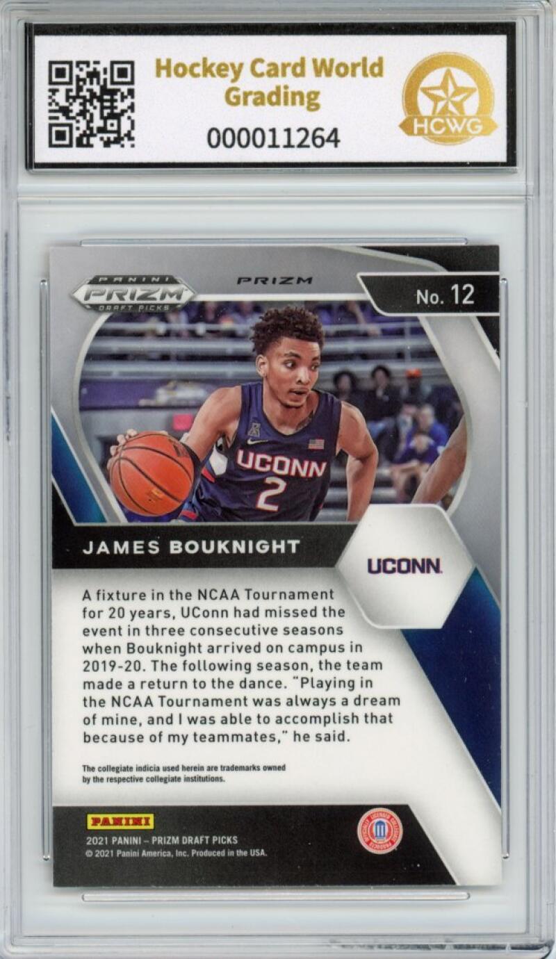 2021-22 Panini Prizm Draft Picks Orange Ice #12 James Bouknight Rookie GemMint HCWG 10 Image 2