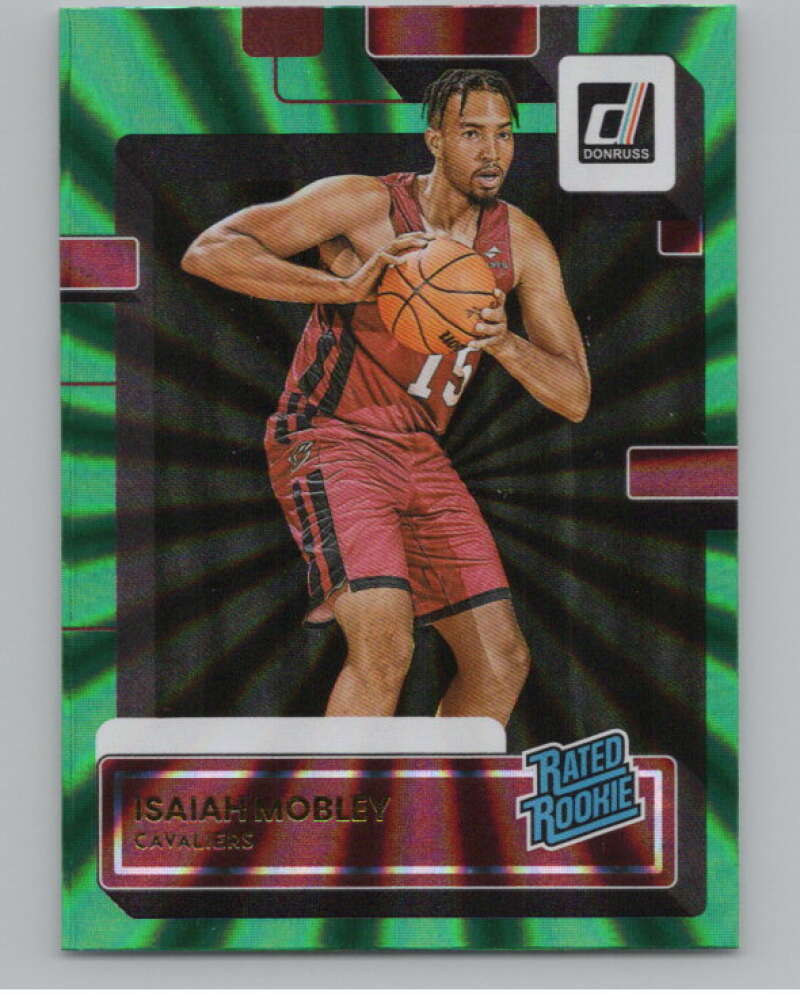 2022-23 Donruss Holo Green Laser #240 Isaiah Mobley Rated Rookie RC  V98063 Image 1