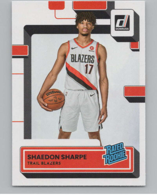 2022-23 Donruss #207 Shaedon Sharpe Rated Rookie RC  V98066 Image 1