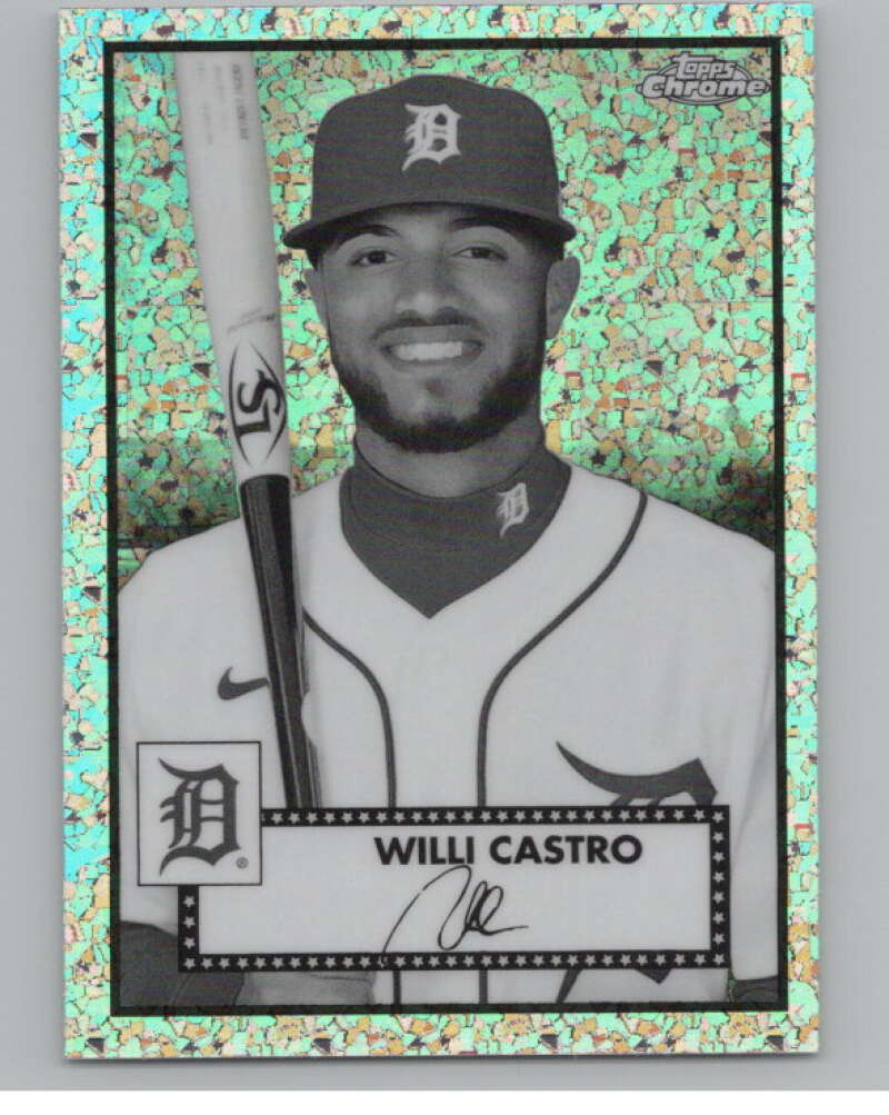 2021  Chrome Plat Ann Refractor B/W Mini Diamonds #261 Willi Castro  V98070 Image 1