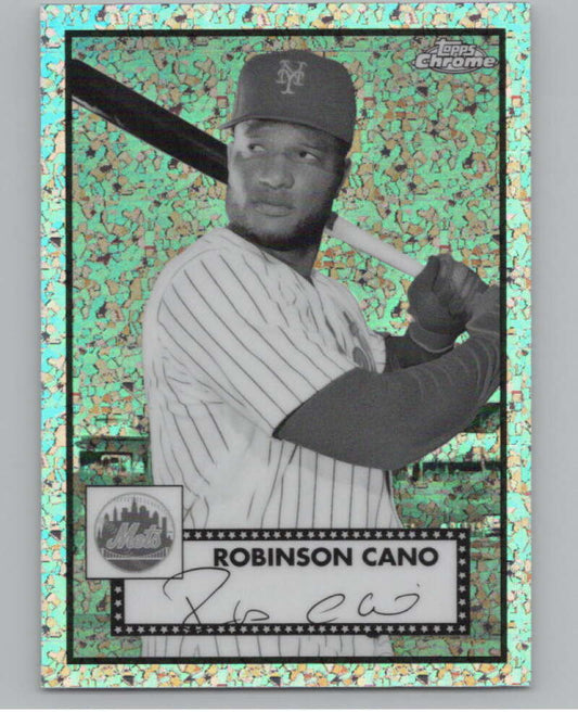 2021 Chrome Plat Ann Refractor B/W Mini Diamonds #293 Robinson Cano  V98071 Image 1