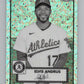 2021 Chrome Plat Ann Refractor B/W Mini Diamonds #337 Elvis Andrus  V98072 Image 1