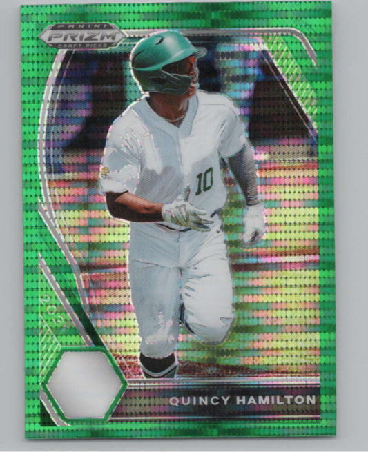 2021 Panini Prizm Draft Picks Green Pulsar #148 Quincy Hamilton  V98077 Image 1