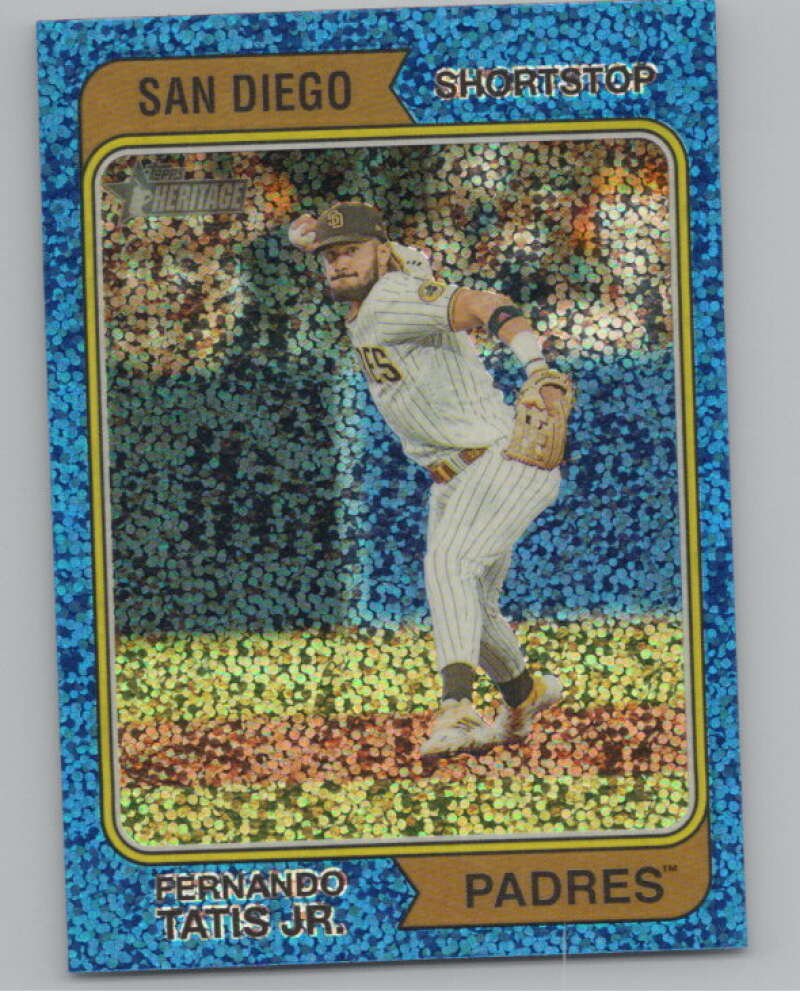 2023 Topps Heritage Chrome Refractor Blue Sparkle #24 Fernando Tatis Jr.  V98092 Image 1