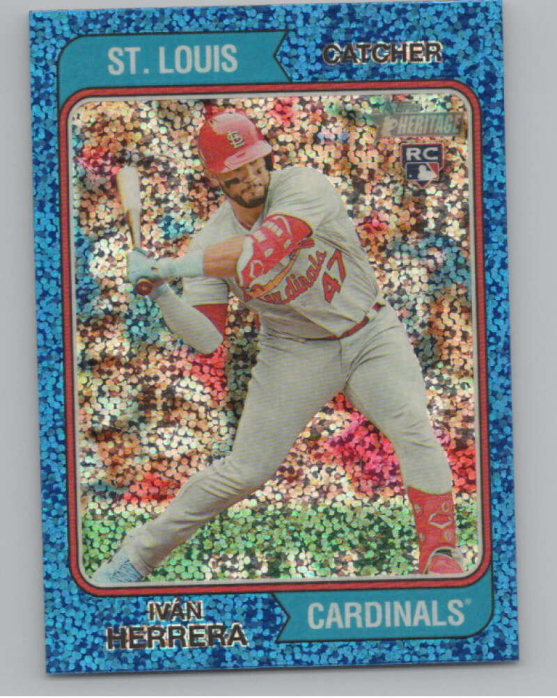 2023 Topps Heritage Chrome Refractor Blue Sparkle #260 Ivan Herrera  V98096 Image 1