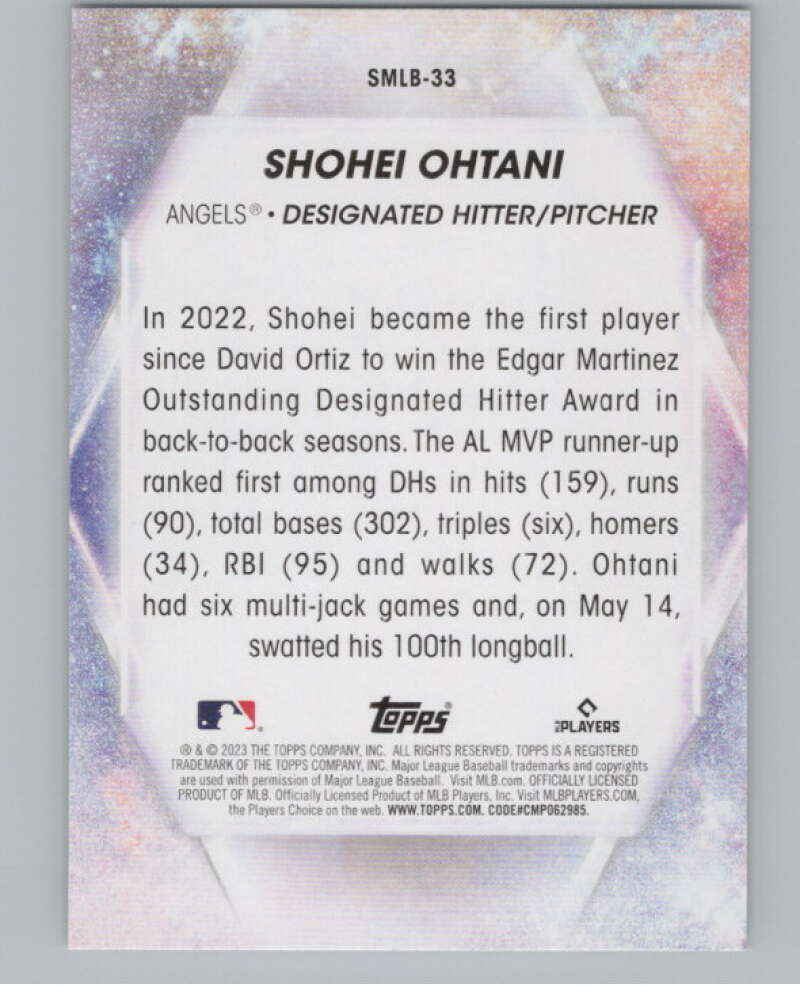 2023 Topps Stars of the MLB #SMLB-33 Shohei Ohtani  V98100 Image 2