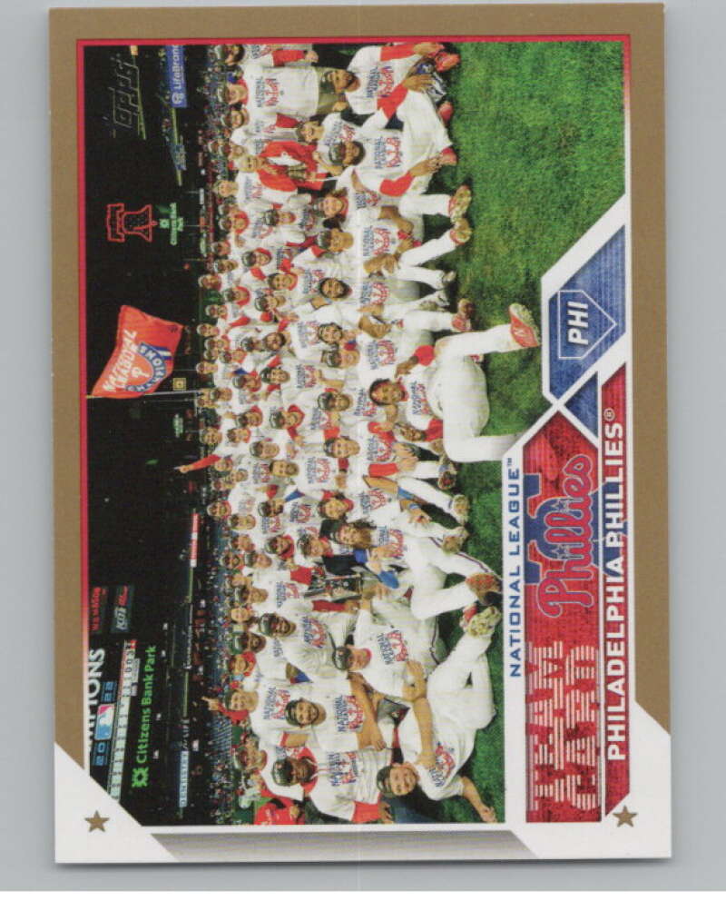 2023 Topps Gold #567 Philadelphia Phillies 1376/2023  V98115 Image 1