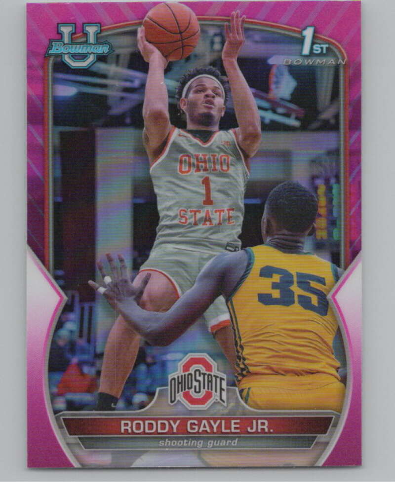 2022-23 Bowman University Chrome Refractor Pink #8 Roddy Gayle Jr.  V98117 Image 1