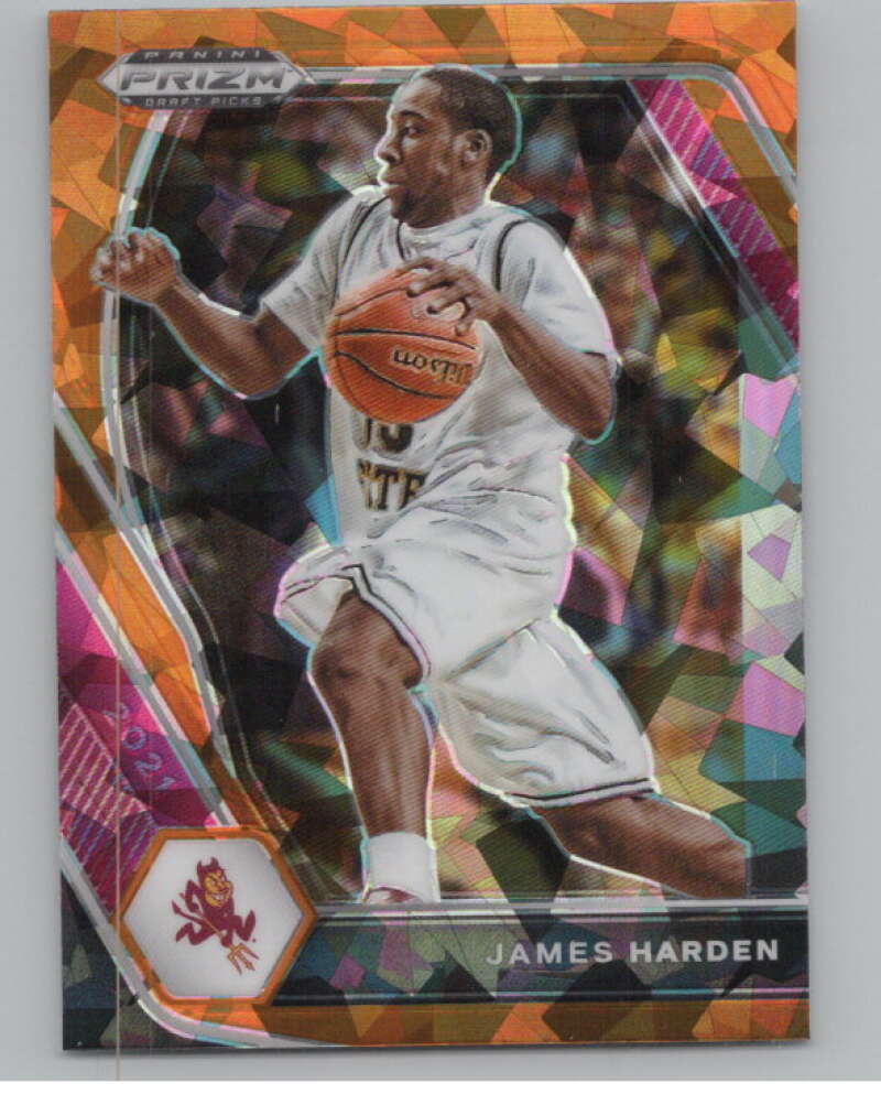 2021-22 Panini Prizm Draft Picks Prizms Orange Ice #53 James Harden  V98125 Image 1
