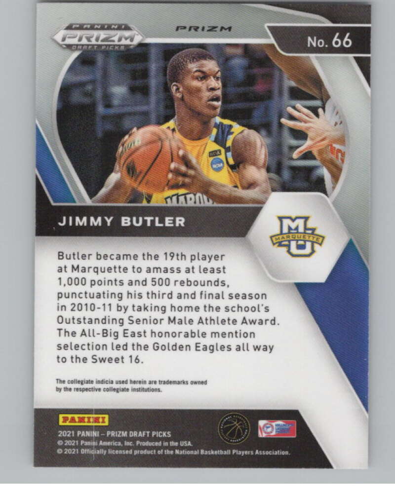 2021-22 Panini Prizm Draft Picks Prizms Orange Ice #66 Jimmy Butler  V98127 Image 2