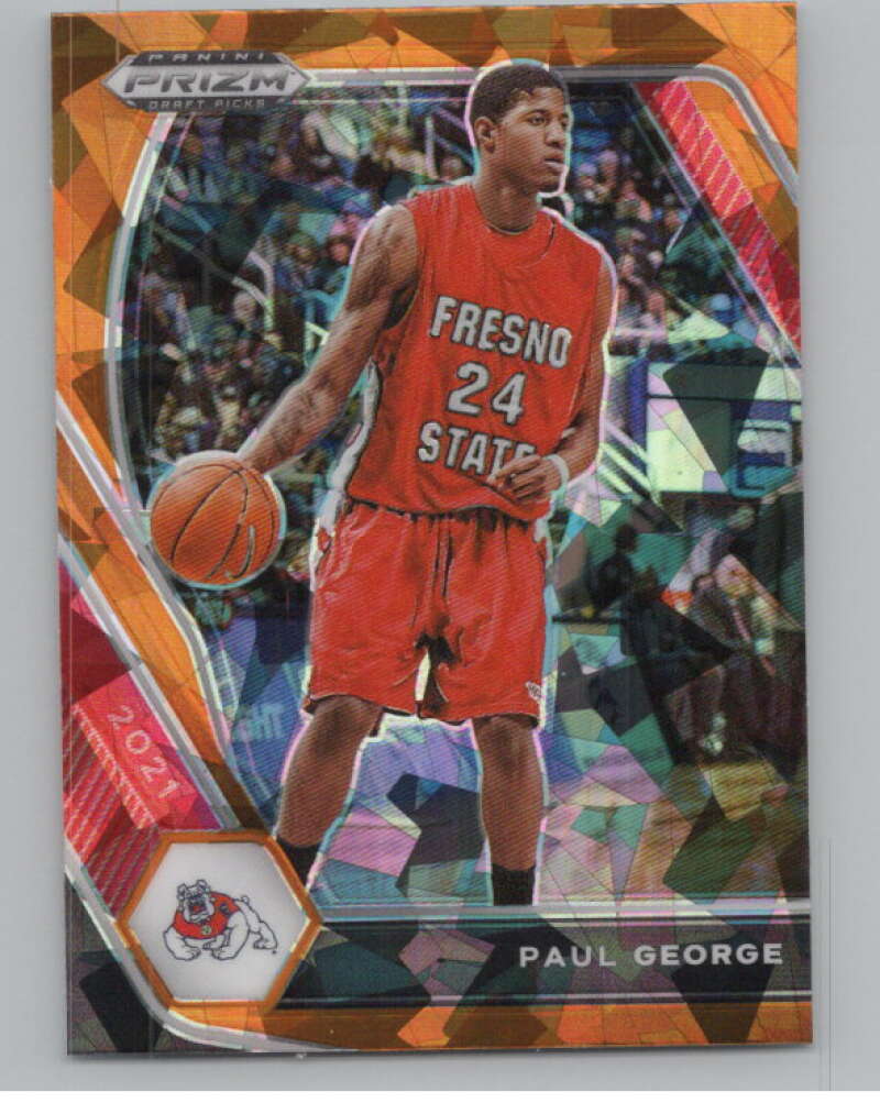 2021-22 Panini Prizm Draft Picks Prizms Orange Ice #69 Paul George  V98129 Image 1