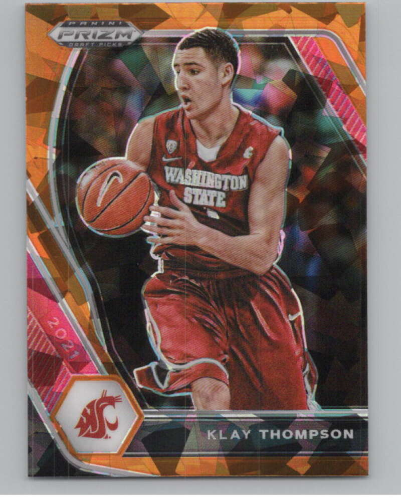 2021-22 Panini Prizm Draft Picks Prizms Orange Ice #82 Klay Thompson  V98131 Image 1