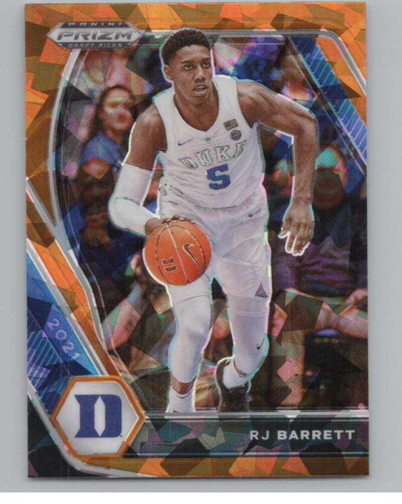 2021-22 Panini Prizm Draft Picks Prizms Orange Ice #95 RJ Barrett  V98134 Image 1