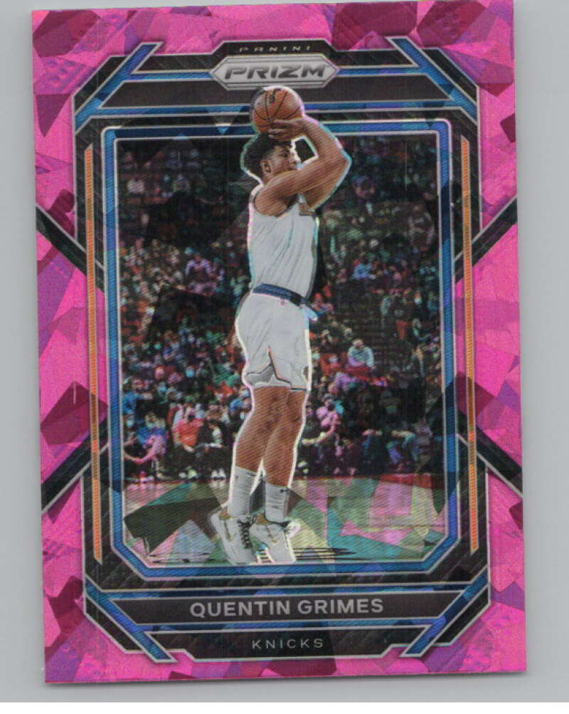2022-23 Panini Prizm Prizms Pink Ice #15 Quentin Grimes  V98137 Image 1