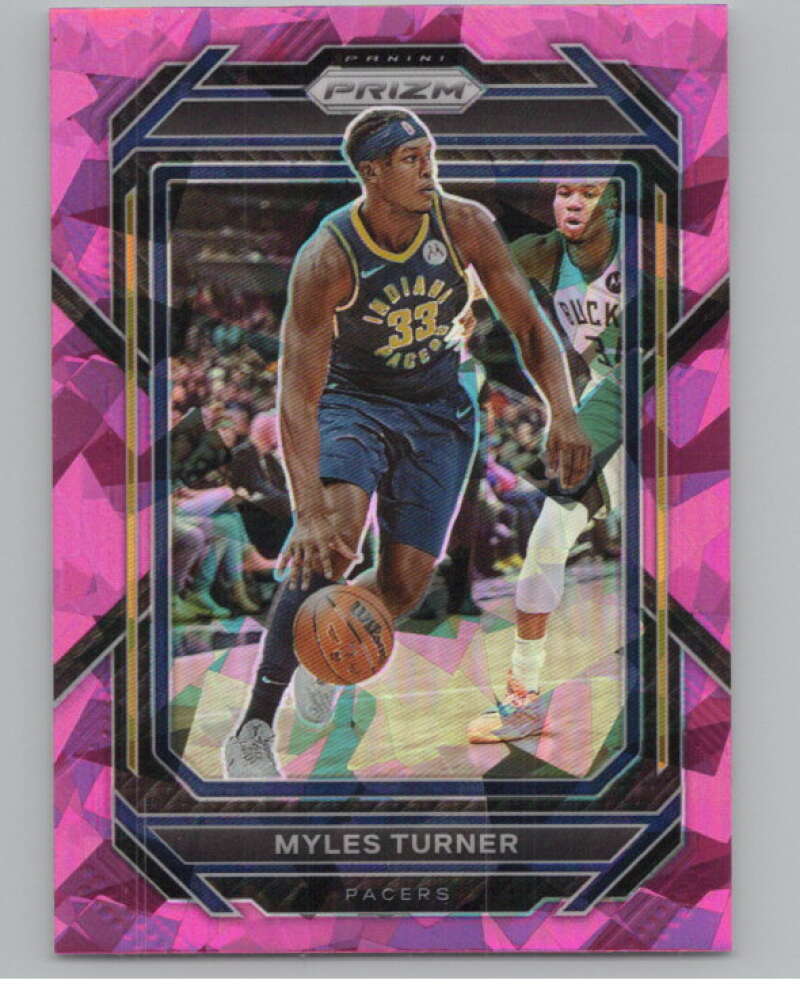 2022-23 Panini Prizm Prizms Pink Ice #108 Myles Turner  V98143 Image 1