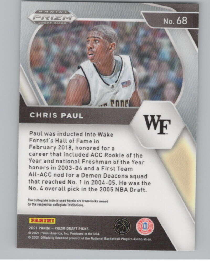 2021-22 Panini Prizm Draft Picks #68 Chris Paul  V98180 Image 2