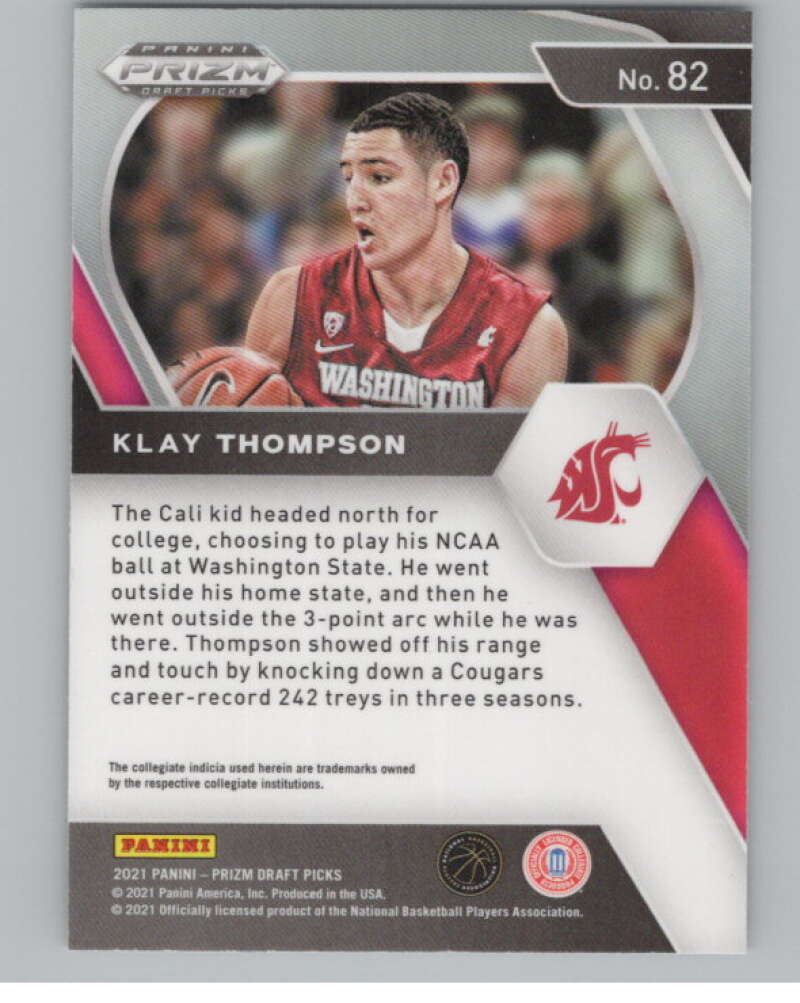 2021-22 Panini Prizm Draft Picks #82 Klay Thompson  V98186 Image 2