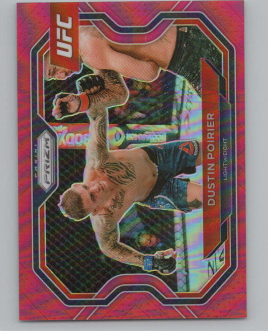 2021 Panini UFC Prizms Red #128 Dustin Poirier Horizontal 84/275  V98208 Image 1