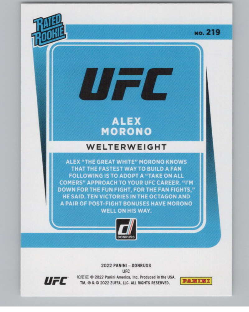 2022 Donruss #219 Alex Morono Rated Rookies  RC Rookie   V98213 Image 2