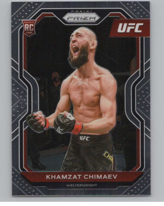2021 Panini UFC #7 Khamzat Chimaev Vertical Rookie RC  V98219 Image 1