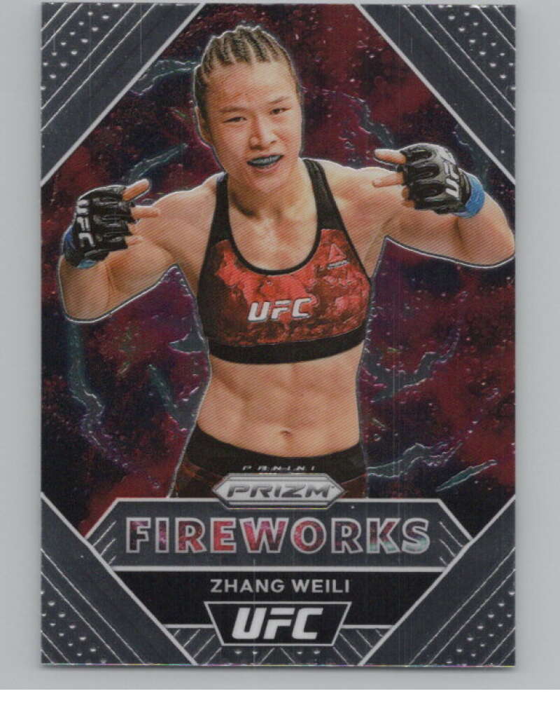 2021 Panini UFC Fireworks #15 Zhang Weili  Strawweight  V98223 Image 1
