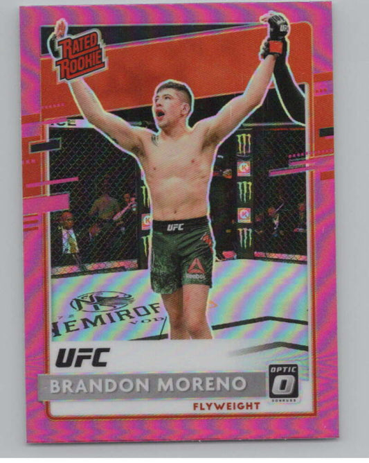 2021 Panini Chronicles Optic Rated Rookies Pink #206 Brandon Moreno  V98231 Image 1