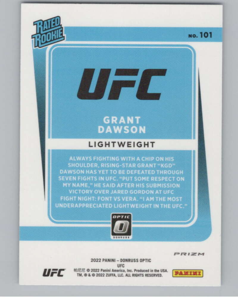 2022 Donruss Optic Blue Velocity #101 Grant Dawson Rated Rookie   V98234 Image 2