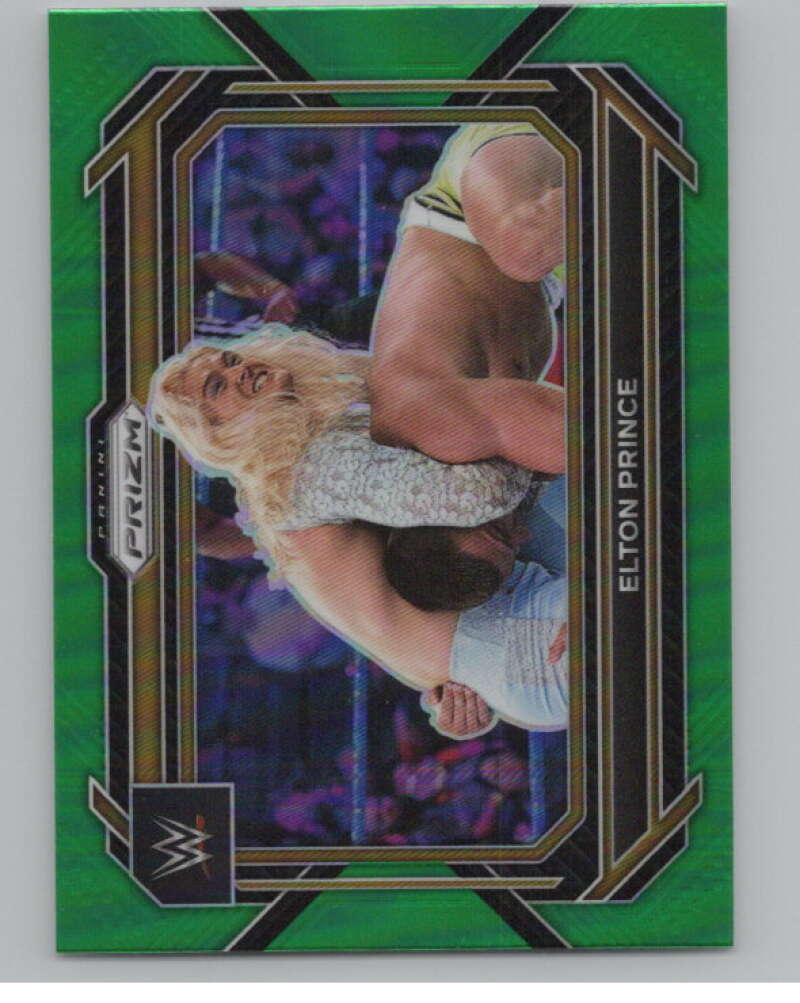 2023 Panini Prizm Horizontal Prizms Green #12 Elton Prince WWE  V98250 Image 1