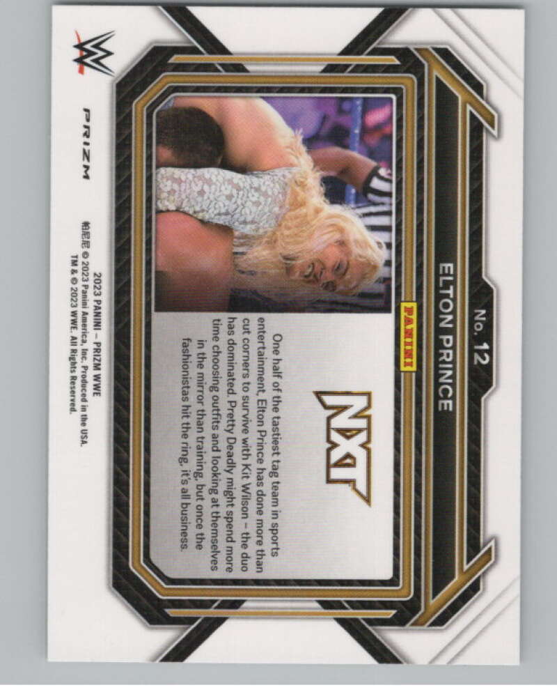 2023 Panini Prizm Horizontal Prizms Green #12 Elton Prince WWE  V98250 Image 2