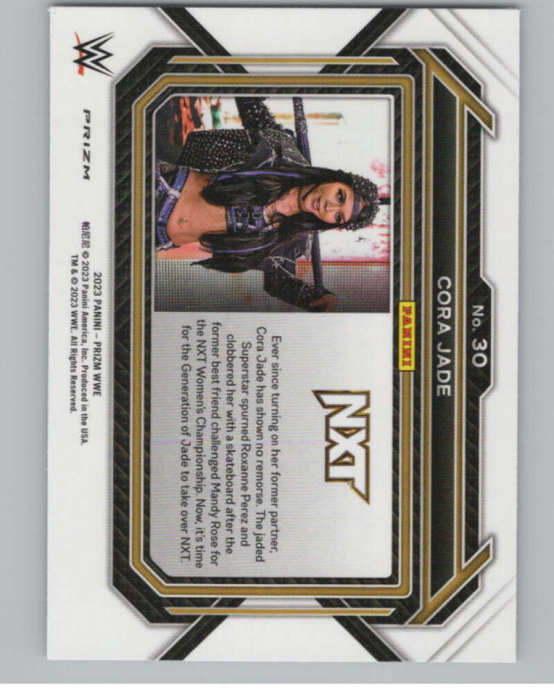 2023 Panini Prizm Horizontal Prizms Green #30 Cora Jade WWE  V98251 Image 2