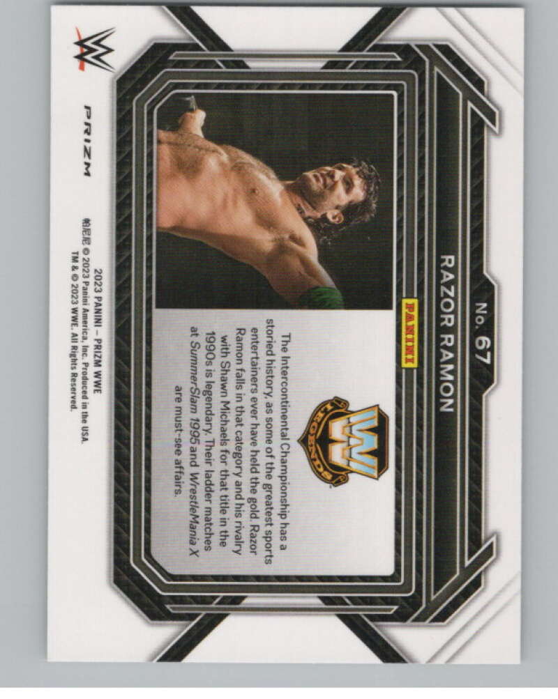 2023 Panini Prizm Horizontal Prizms Green #67 Razor Ramon WWE  V98252 Image 2