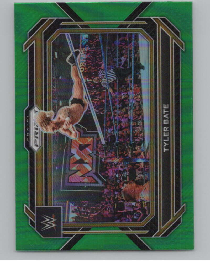 2023 Panini Prizm Horizontal Prizms Green #81 Tyler Bate WWE  V98253 Image 1
