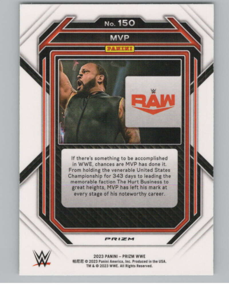 2023 Panini Prizm Vertical Prizms Green #150 MVP WWE  V98254 Image 2