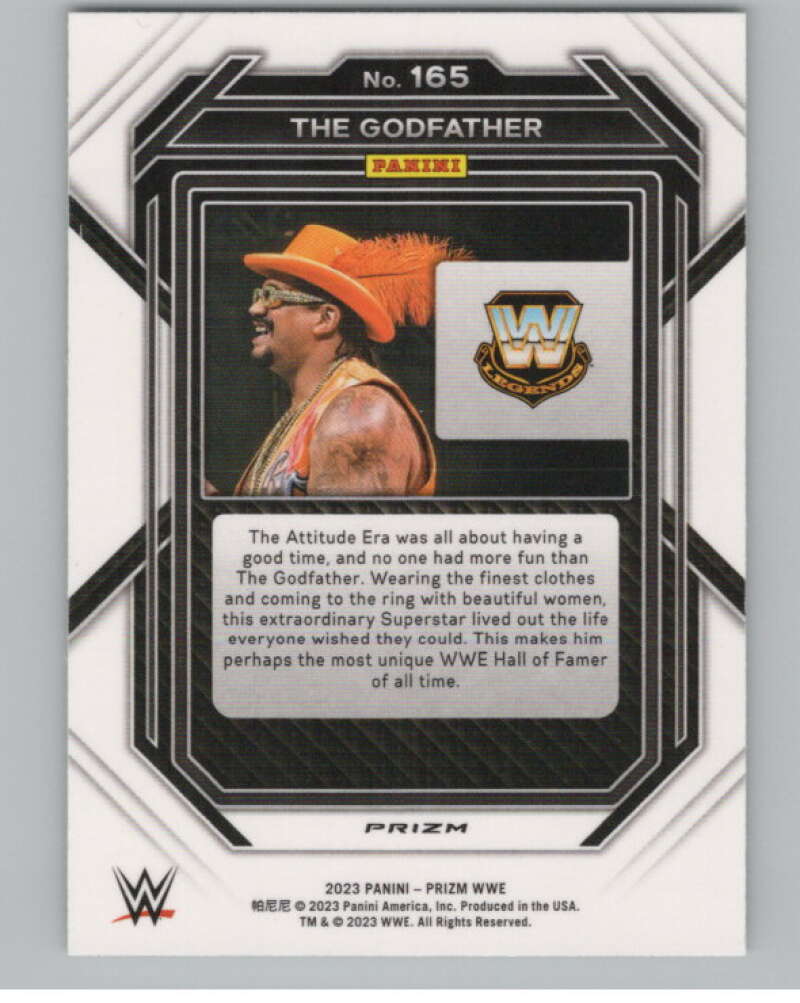 2023 Panini Prizm Vertical Prizms Green #165 The Godfather WWE  V98255 Image 2