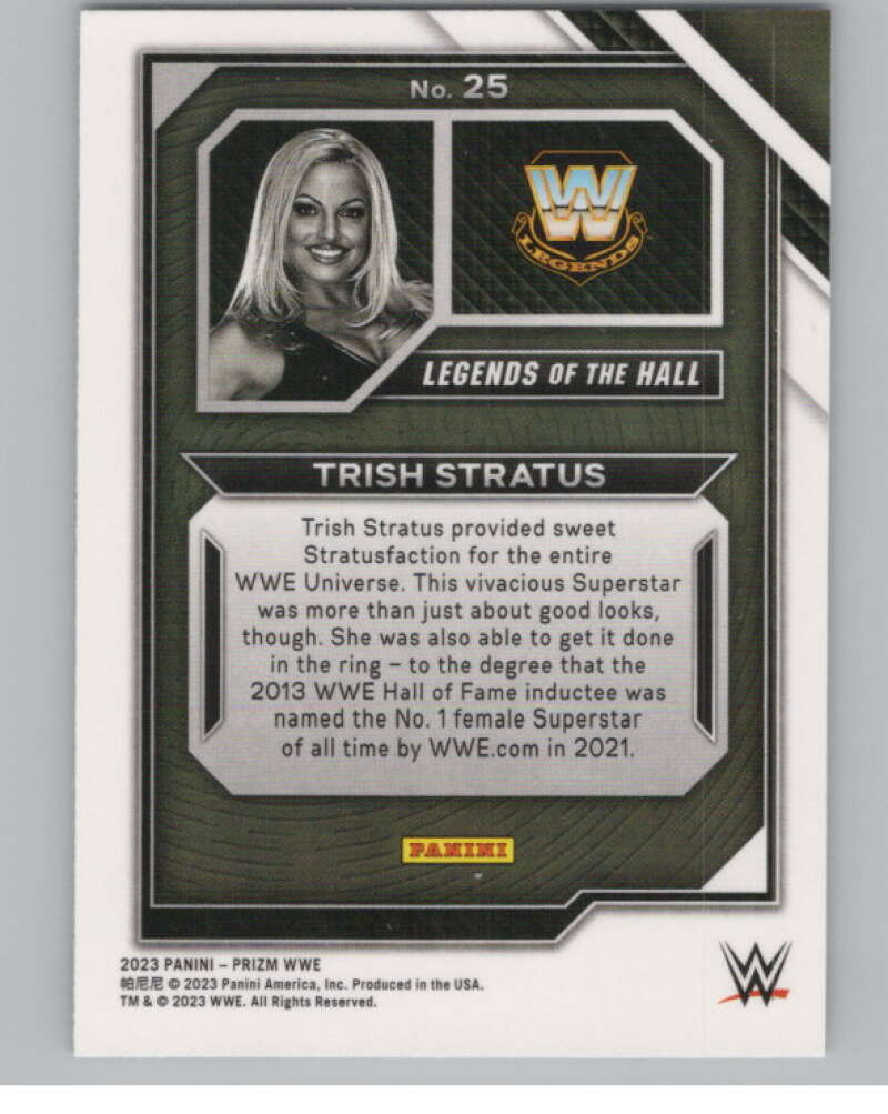 2023 Panini Prizm Legends of the Hall #25 Trish Stratus WWE  V98266 Image 2