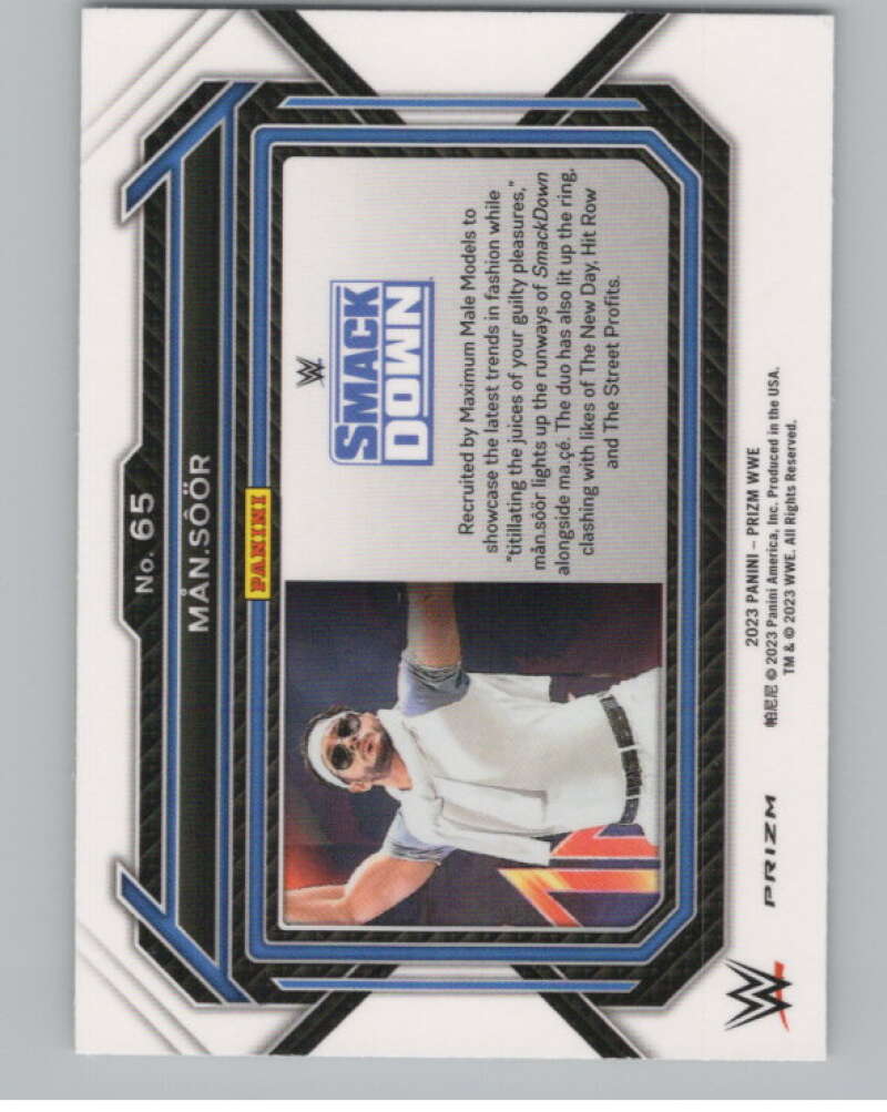 2023 Panini Prizm Horizontal Prizms Ice #65 man.soor WWE  V98269 Image 2